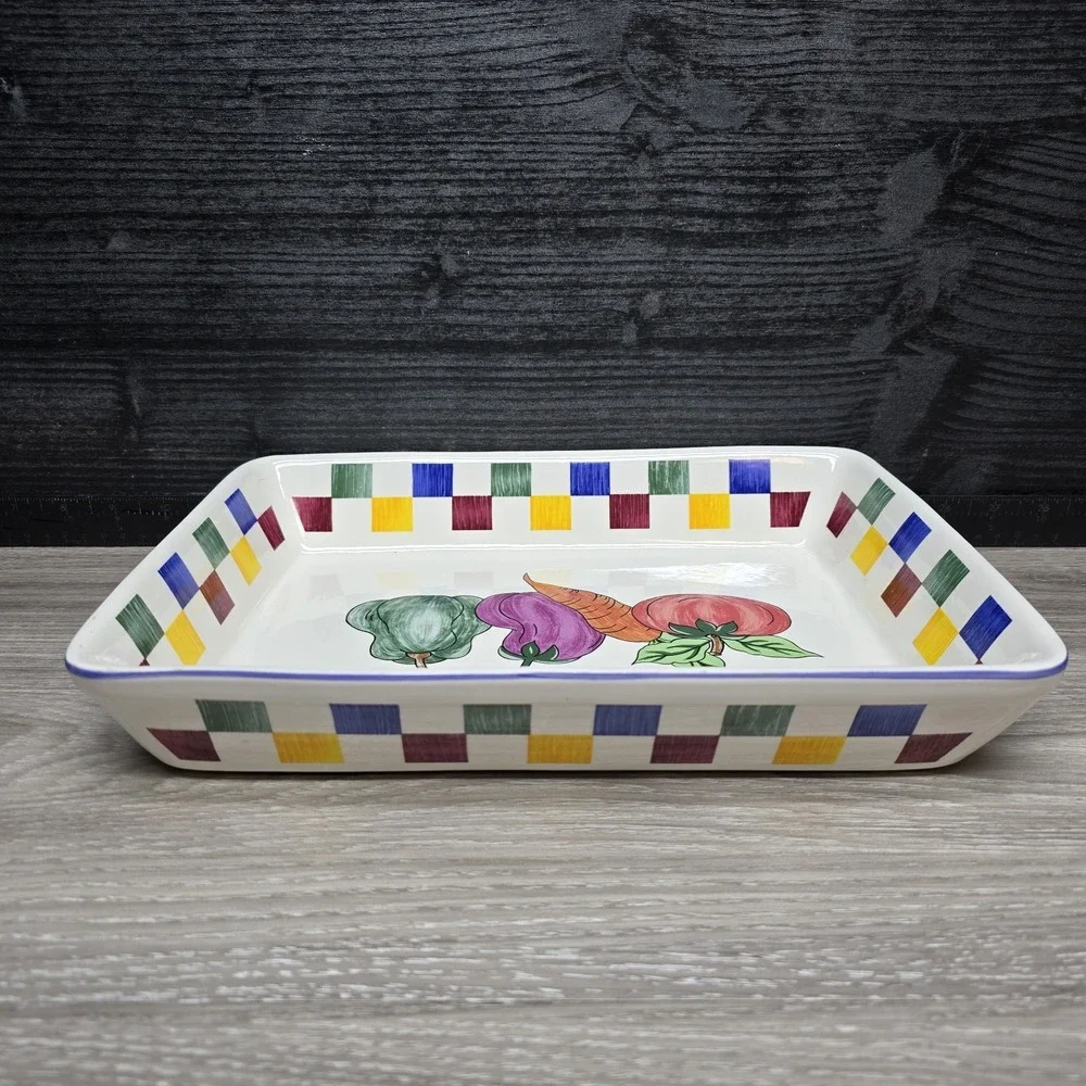 Vintage Rare TABLETOPS VERDURA Casserole Dish - Large Baking Beautiful